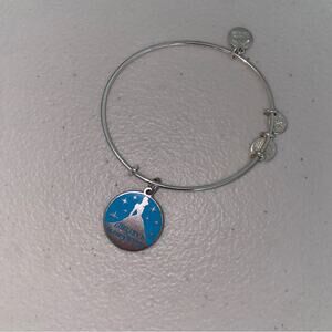 Alex & Ani Disney World Cinderella Believe Every Wish Silver Bangle Bracelet